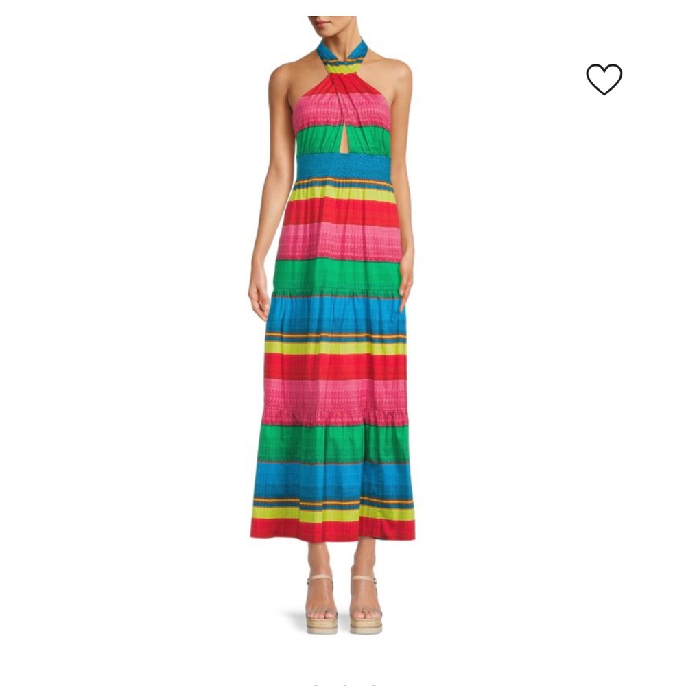 Alice + Olivia Vibrant Pink and Blue Dress